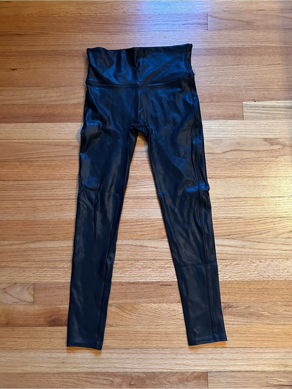 Spanx Black Faux Leather Leggings